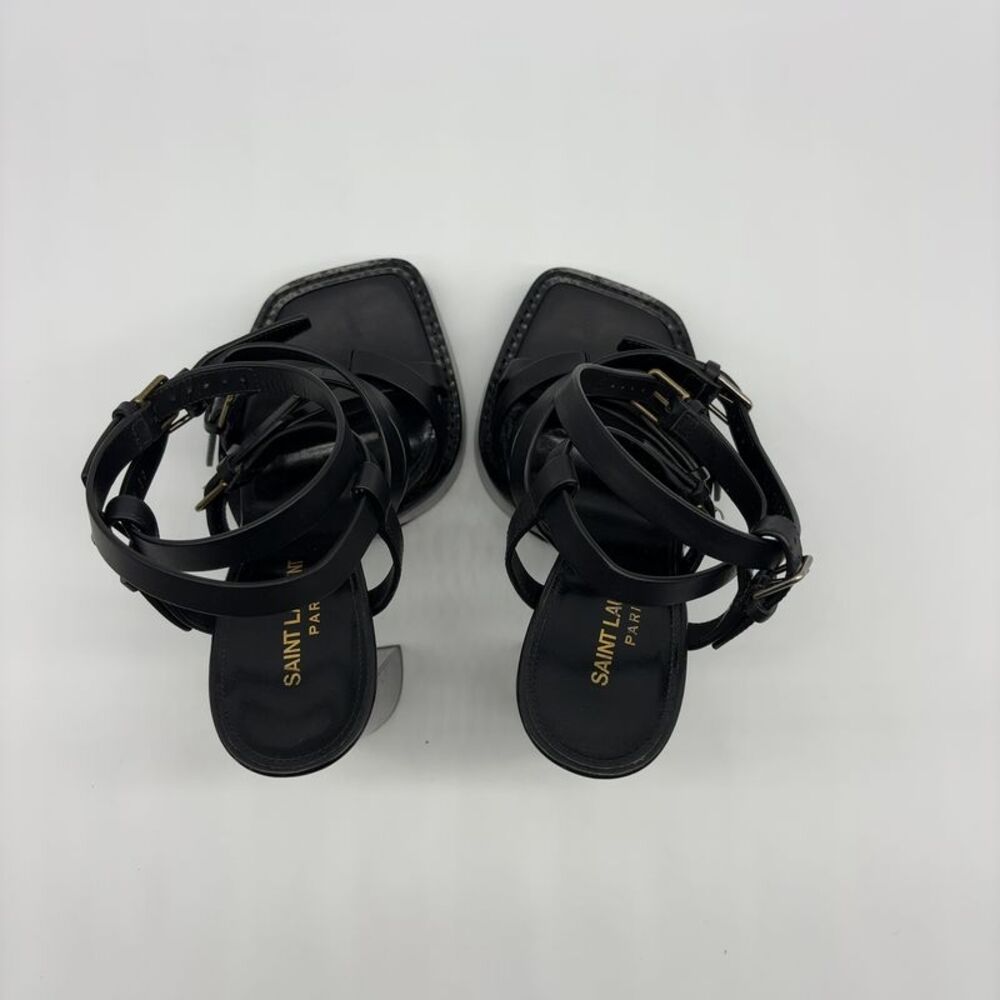 Saint Laurent PLATZ PLATFORM SANDALS - SIZE 37 EU / SIZE 7 US - GE307 - Picture 4 of 6